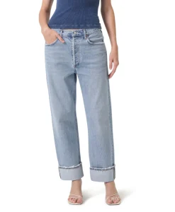 Agolde Jeans Fran Jean Blauw*Dames Broeken