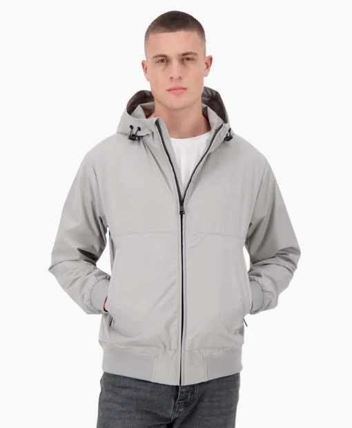 Airforce Jack Hooded Four-Fay Stretch Grijs*Heren Jassen