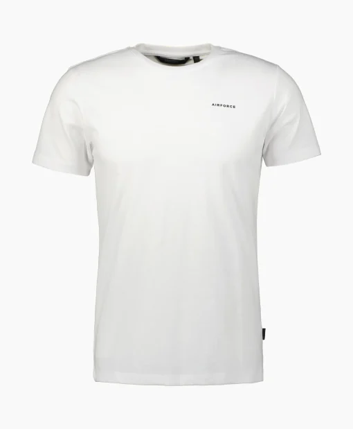 Airforce T-Shirt Korte Mouw Basic Wit*Heren T-Shirts