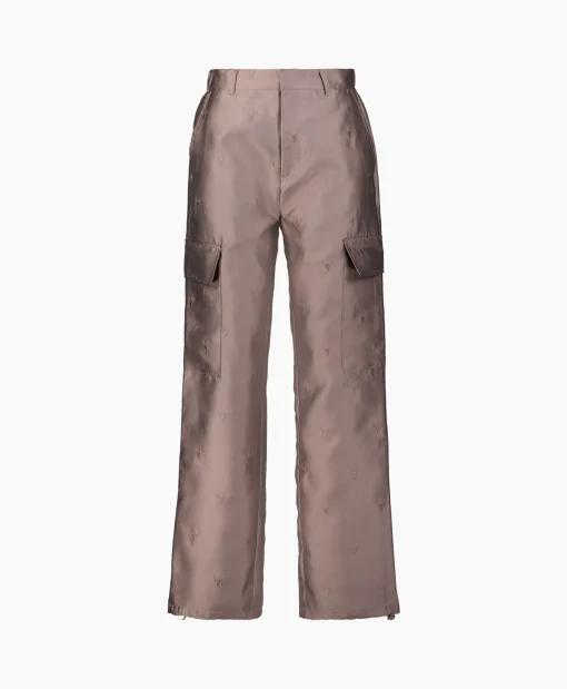 Alix The Label Cargobroek Woven Shiny Bull Cargo Brons*Dames Broeken