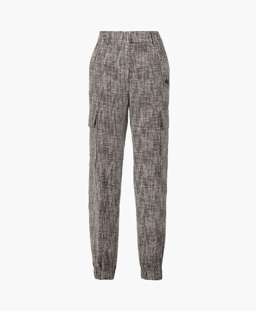 Alix The Label Cargobroek Woven Boucle Cargo Zwart*Dames Broeken