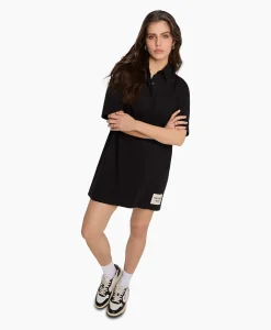 Alix The Label Mini Jurk Knitted Polo Zwart*Dames Bruiloftskleding