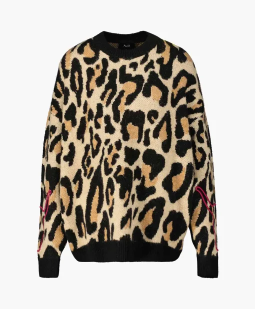 Alix The Label Pullover Knitted Jaguar Bruin*Dames Truien