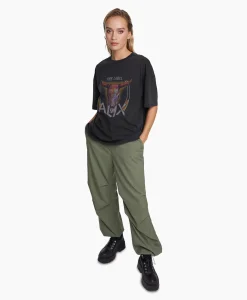 Alix The Label T-Shirt Korte Mouw Knitted Bull Zwart*Dames T-Shirts & Tops