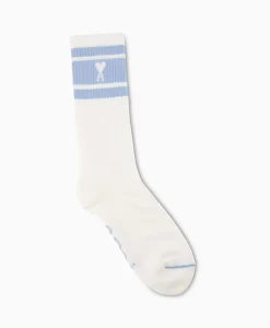 Ami Paris Sokken Adc Striped Blauw*Heren Sokken