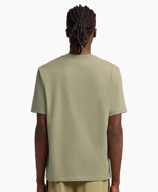 Ami Paris T-Shirt Korte Mouw Adc Khaki*Heren T-Shirts