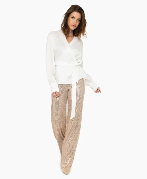 Anna Van Toor Blouse 43A05-03347 Beige*Dames Blouses