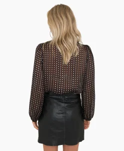 Anna Van Toor Blouse 74A05-03367 Zwart*Dames Blouses