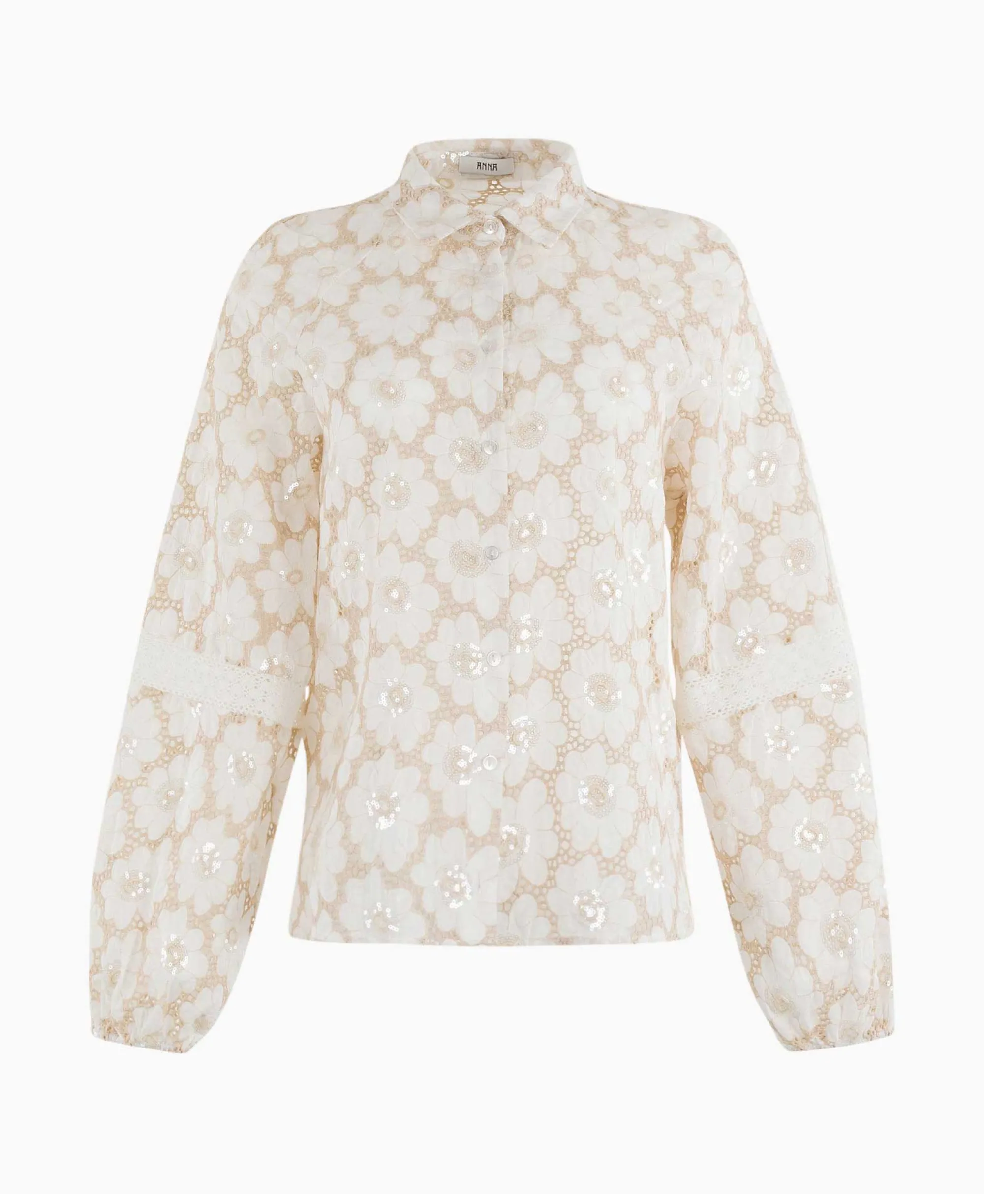 Anna Van Toor Blouse 17A05-03445A Zand*Dames Blouses