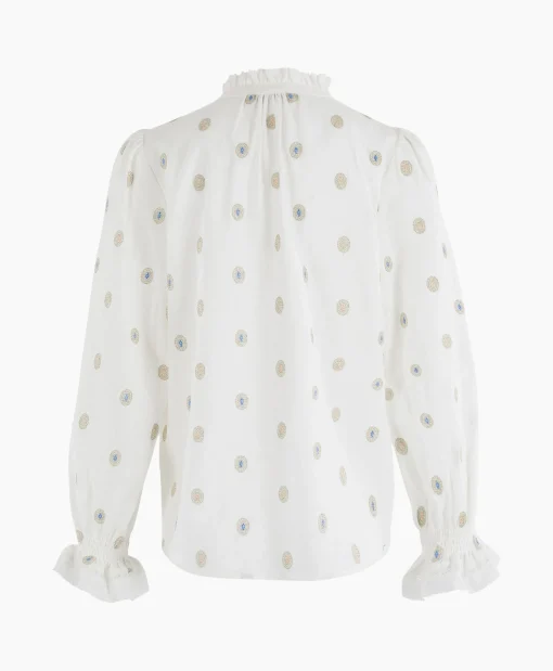 Anna Van Toor Blouse 17A05-03172B-1 Off White*Dames Blouses