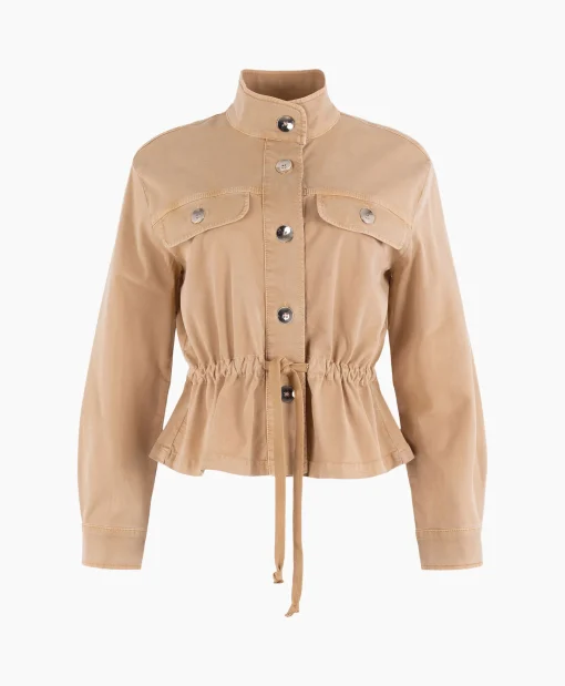 Anna Van Toor Gilet 32A01-02609 Zand*Dames Jassen