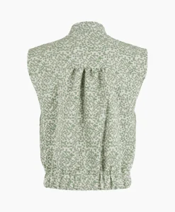 Anna Van Toor Gilet 43A11-02108B Groen*Dames Gilets