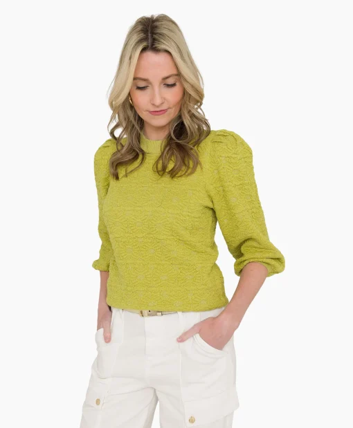 Anna Van Toor Pullover 34A09-02850 Groen*Dames Truien