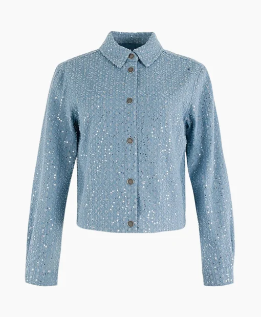 Anna Van Toor Spijkerjas 17A01-02612 Blauw*Dames Blouses