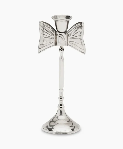 Anna+nina Accessoires Lady Bow Candle Holder Zilver*Lifestyle Lifestyle