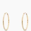 Anna+nina Oorbellen Hammered Plain Hoop Earrings Xl Silver G Goud*Dames Sieraden