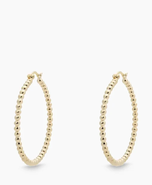 Anna+nina Oorbellen Solstice Big Hoop Earrings Brass Goldpla Goud*Dames Sieraden