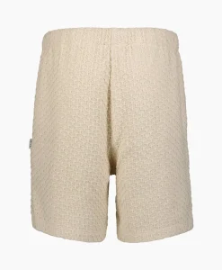 Arte Antwerp Korte Broek Jacquard Croche Off White*Heren Broeken