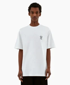 Arte Antwerp T-Shirt Korte Mouw Hearts Leaves Arte Logo Chest Wit*Heren T-Shirts