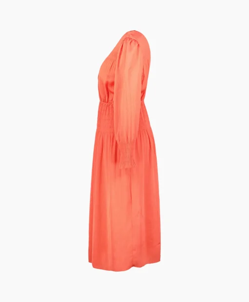 Ba&sh Ba&Sh Midi Jurk Koll Rood*Dames Jurken