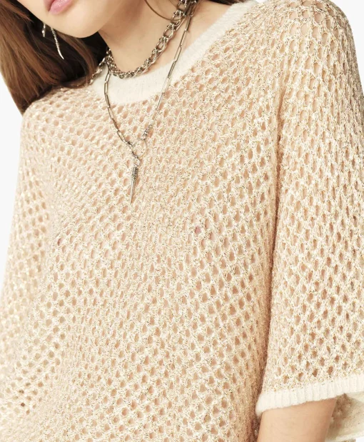 Ba&sh Ba&Sh Pullover Nate Off White*Dames Truien