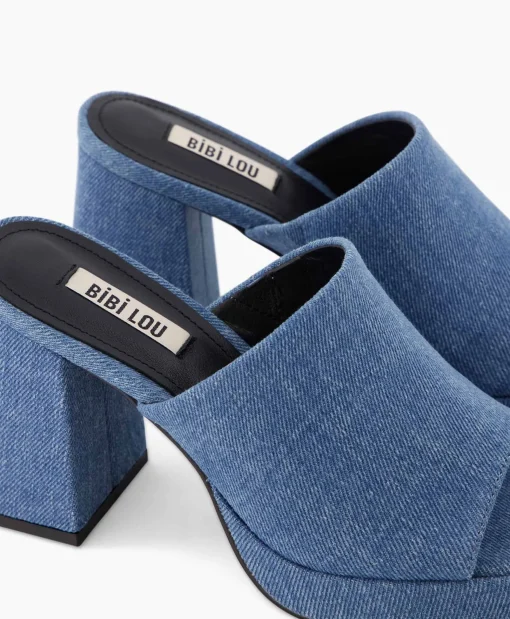 Bibi Lou Pump Canvas Jeans Blauw*Dames Pumps