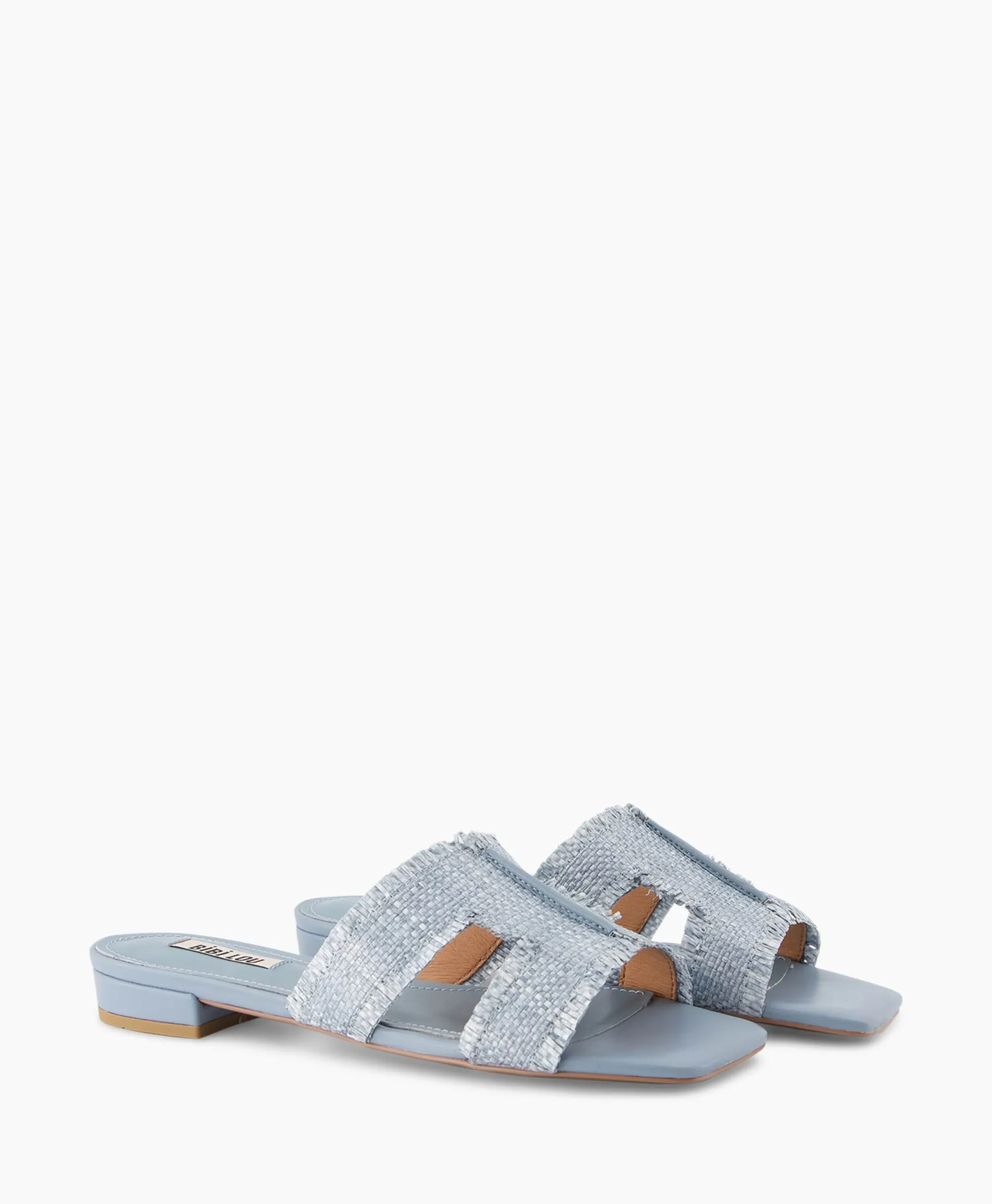 Bibi Lou Sandaal Zonder Hak Rafia Donker Bruin*Dames Sandalen