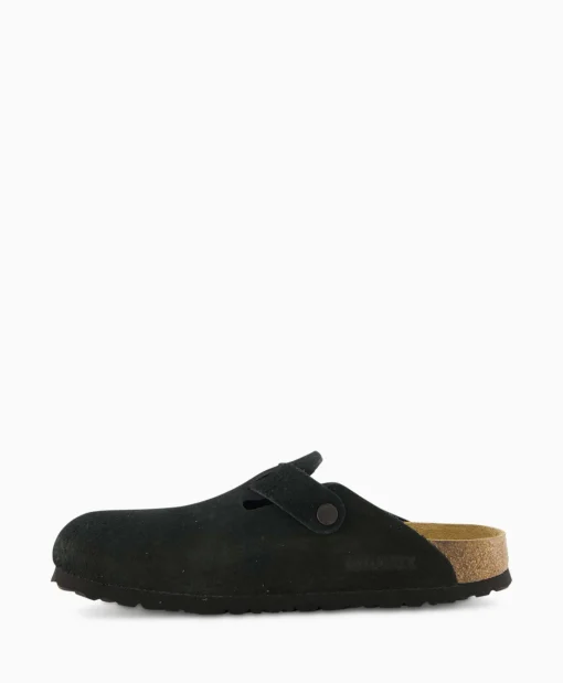 Birkenstock Instapper Boston Sfb Zwart*Heren Instappers