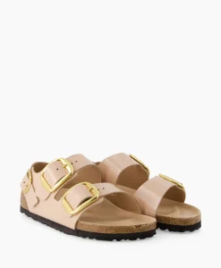 Birkenstock Sandaal Zonder Hak Milano Beige*Dames Sandalen