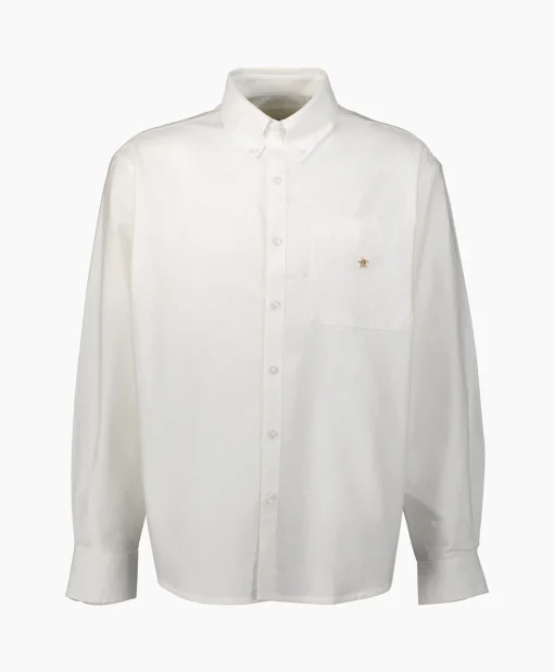 Bram's Fruit Bram's Fruit Overhemd Oxford Shirt Wit*Heren T-Shirts