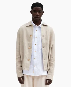 Bram's Fruit Bram's Fruit Overshirt Linen Beige*Heren Jassen