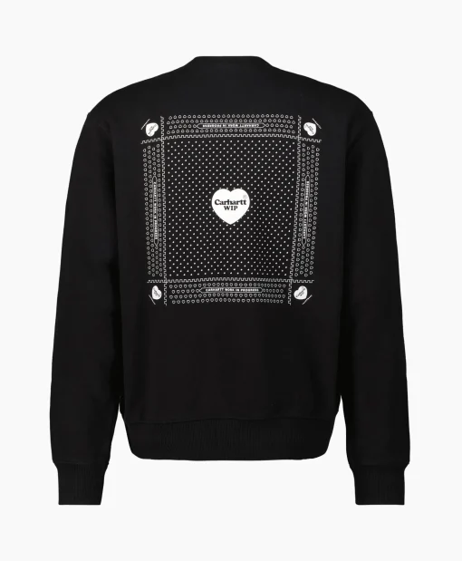 Carhartt Wip Sweater Heart Bandana Zwart*Heren Truien
