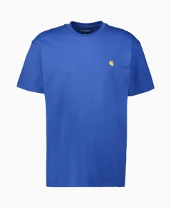Carhartt Wip T-Shirt Korte Mouw S/S Chase Blauw*Heren T-Shirts