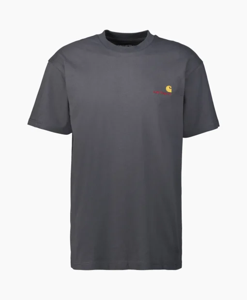 Carhartt Wip T-Shirt S/S American Script Organic Cotton Donker Blauw*Heren T-Shirts