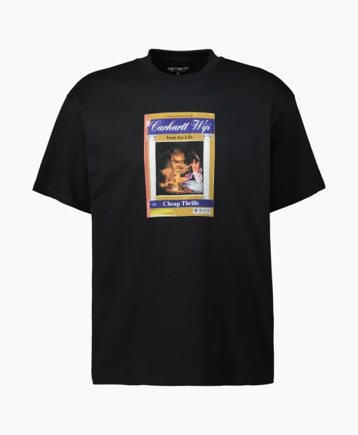 Carhartt Wip T-Shirt S/S Cheap Thrills Organic Cotton Zwart*Heren T-Shirts