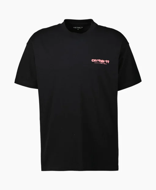 Carhartt Wip T-Shirt S/S Ink Bleed Organic Cotton Zwart*Heren T-Shirts