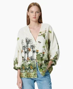 Chufy Blouse Calipso Groen*Dames Blouses