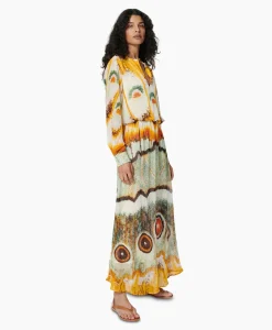 Chufy Maxi Jurk Layla Geel*Dames Bruiloftskleding