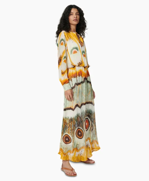 Chufy Maxi Jurk Layla Geel*Dames Bruiloftskleding