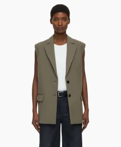 Closed Gilet Sleeveless Taupe*Dames Gilets