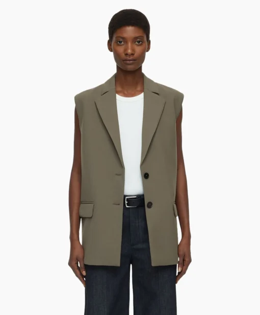 Closed Gilet Sleeveless Taupe*Dames Gilets