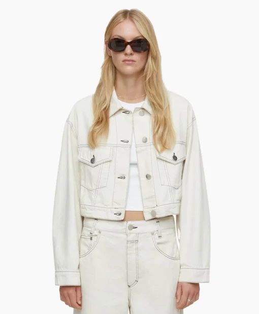 Closed Jack Boxy Denim Off White*Dames Jassen
