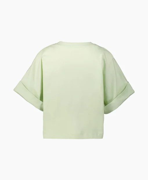 Closed T-Shirt Korte Mouw Turn Up Licht Groen*Dames T-Shirts & Tops