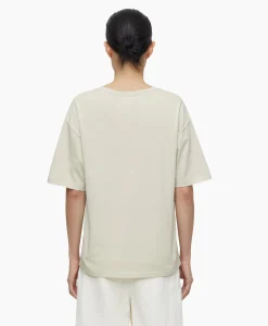 Closed T-Shirt Korte Mouw V-Neck Short Sleeve Ivoor / Naturel*Dames T-Shirts & Tops