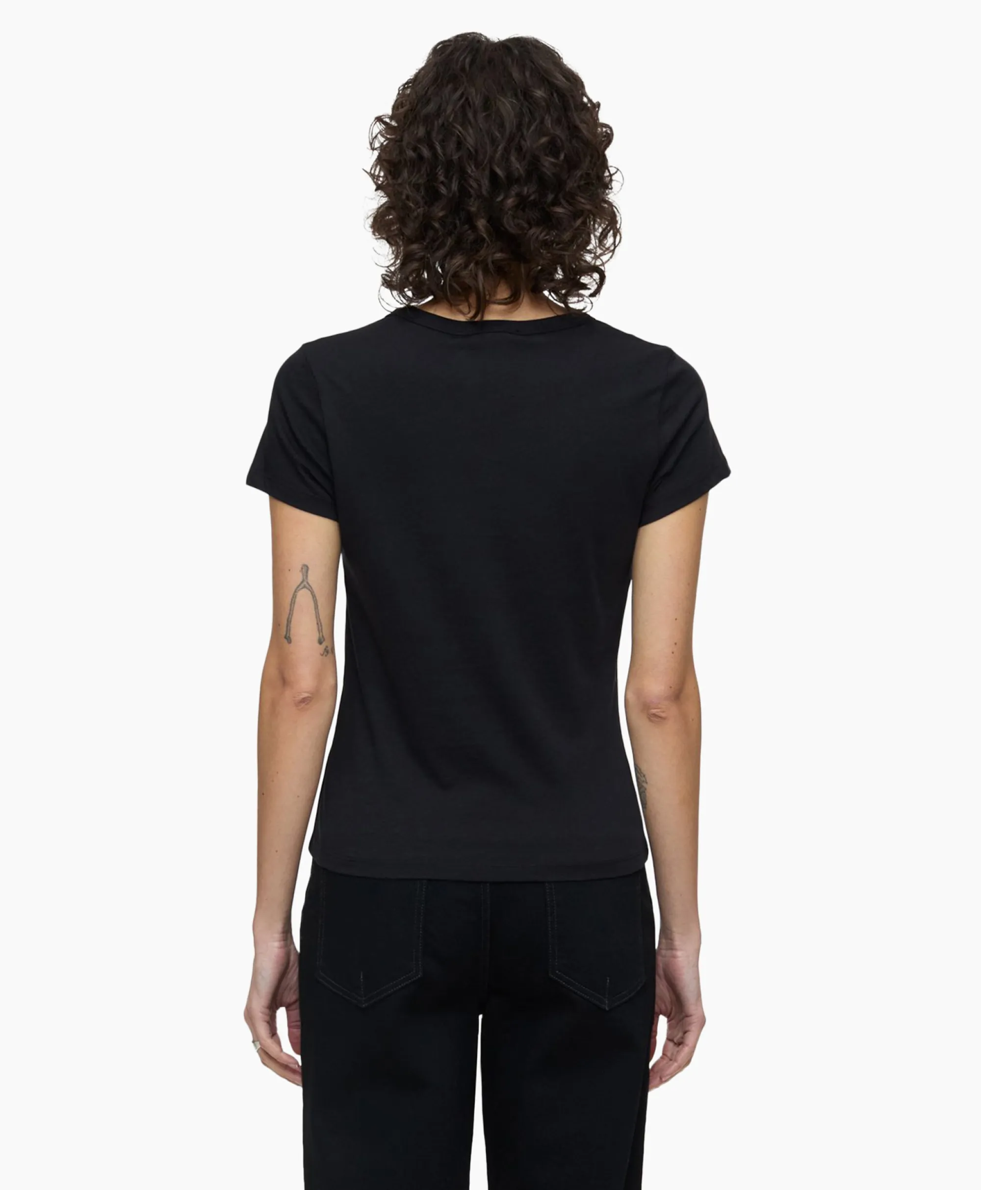 Closed T-Shirt Korte Mouw Crew Neck Short Sleeve Zwart*Dames T-Shirts & Tops