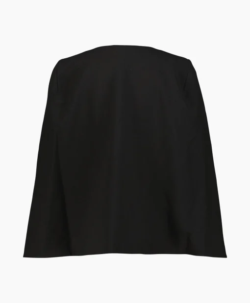 Co'couture Co'Couture Blazer Volacc Cape Zwart*Dames Blazers