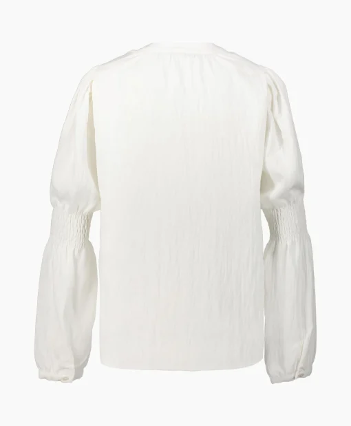 Co'couture Co'Couture Blouse Sueda Smock Sleeve Wit*Dames Blouses