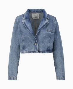 Co'couture Co'Couture Jack Vika Crop Blauw*Dames Jassen