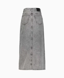 Co'couture Co'Couture Midi Rok Vika Asym Slit Grijs*Dames Rokken