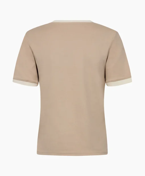 Co'couture Co'Couture T-Shirt Korte Mouw Edge Ecru*Dames T-Shirts & Tops